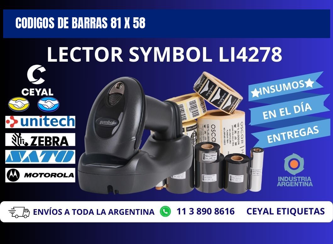 CODIGOS DE BARRAS 81 x 58