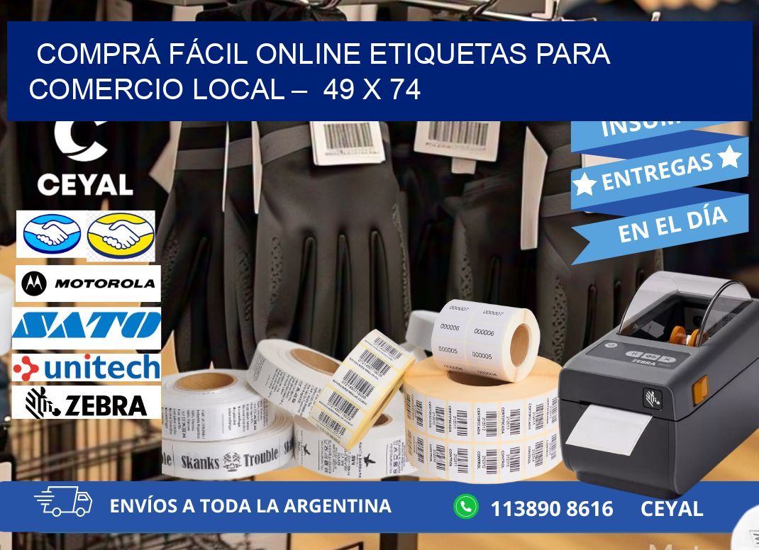COMPRÁ FÁCIL ONLINE ETIQUETAS PARA COMERCIO LOCAL – 49 x 74