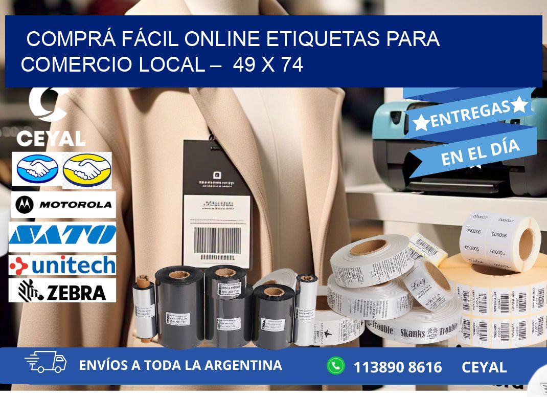 COMPRÁ FÁCIL ONLINE ETIQUETAS PARA COMERCIO LOCAL – 49 x 74