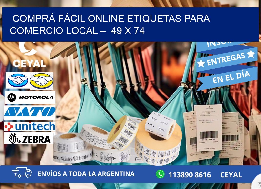COMPRÁ FÁCIL ONLINE ETIQUETAS PARA COMERCIO LOCAL – 49 x 74