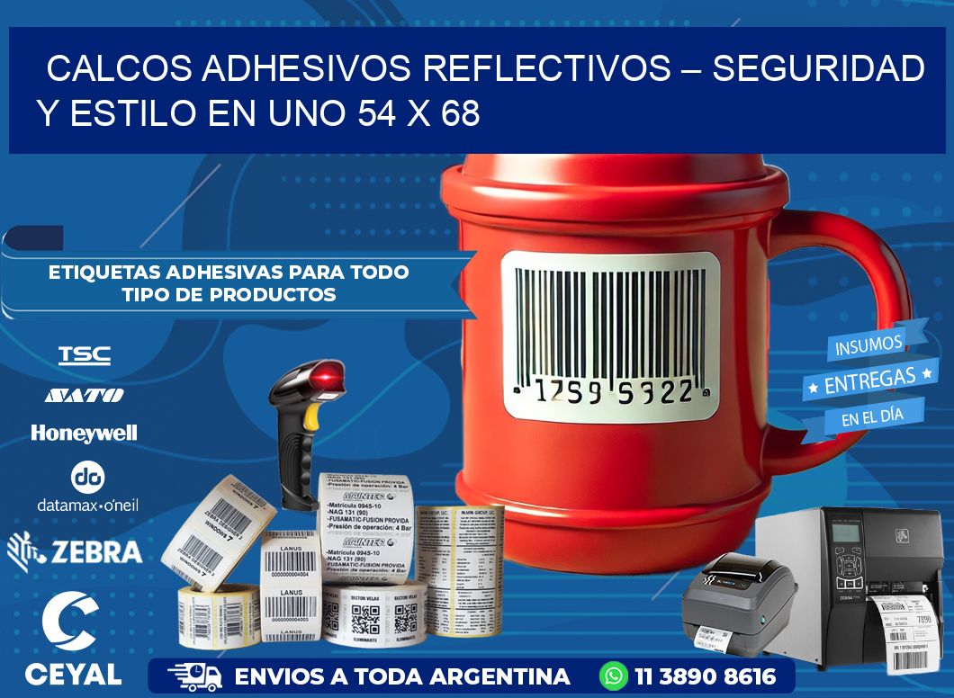 Calcos Adhesivos Reflectivos – Seguridad y Estilo en Uno 54 x 68