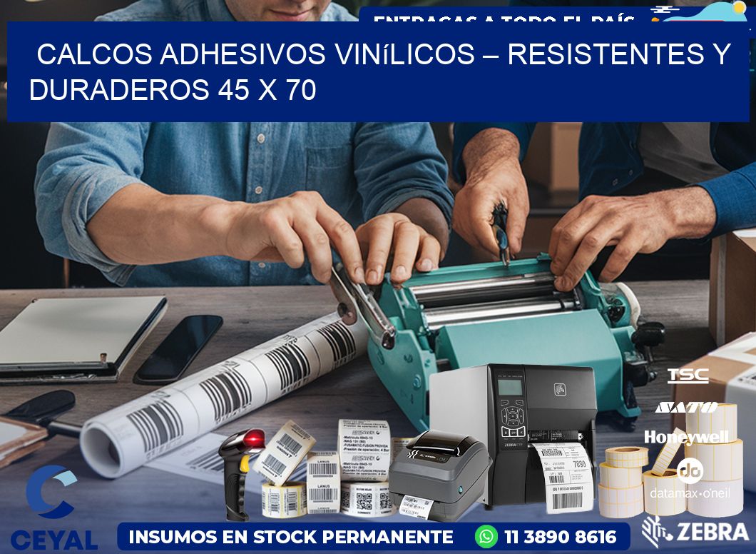 Calcos Adhesivos Vinílicos – Resistentes y Duraderos 45 x 70