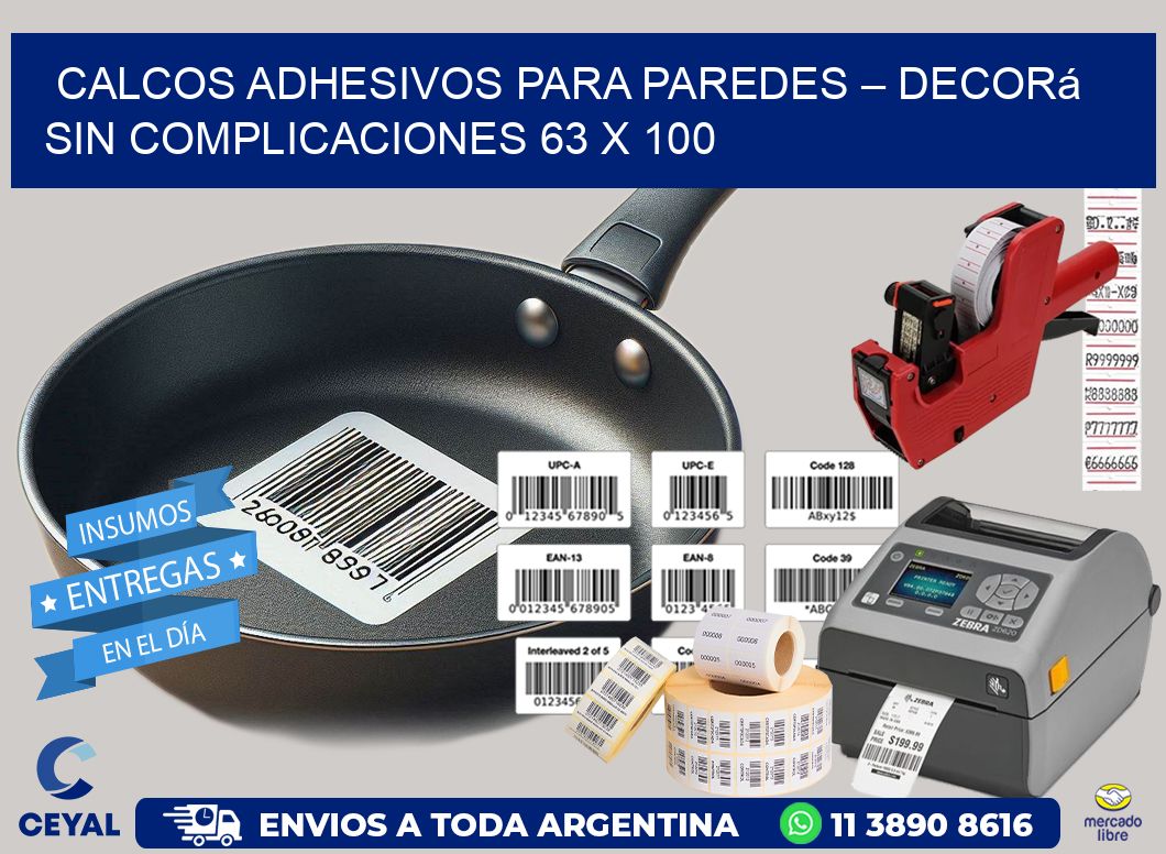 Calcos Adhesivos para Paredes – Decorá sin Complicaciones 63 x 100
