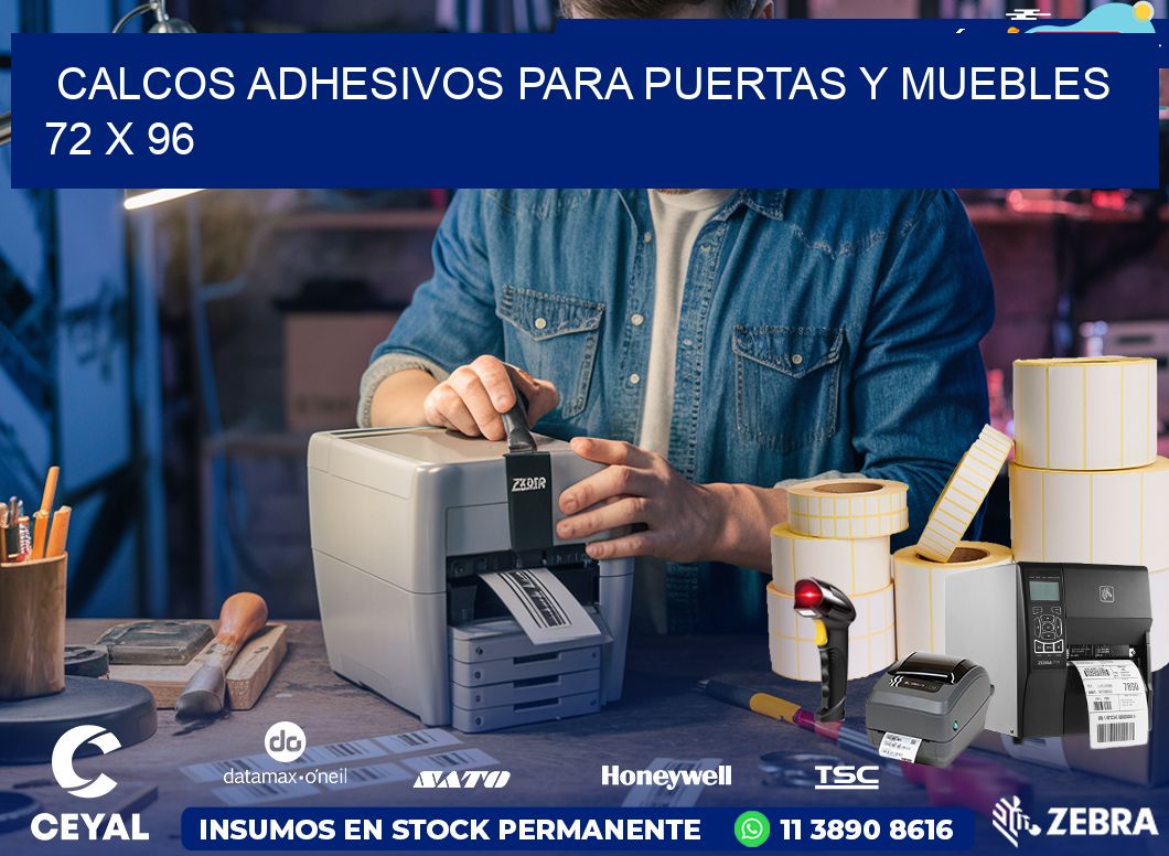Calcos Adhesivos para Puertas y Muebles  72 x 96