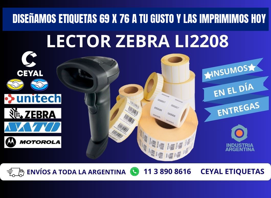 Diseñamos Etiquetas 69 x 76 a Tu Gusto y las Imprimimos Hoy