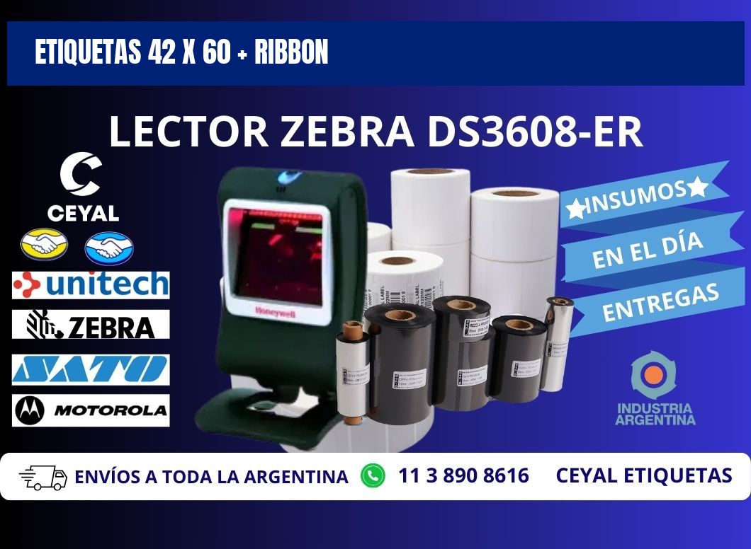 ETIQUETAS 42 x 60 + RIBBON