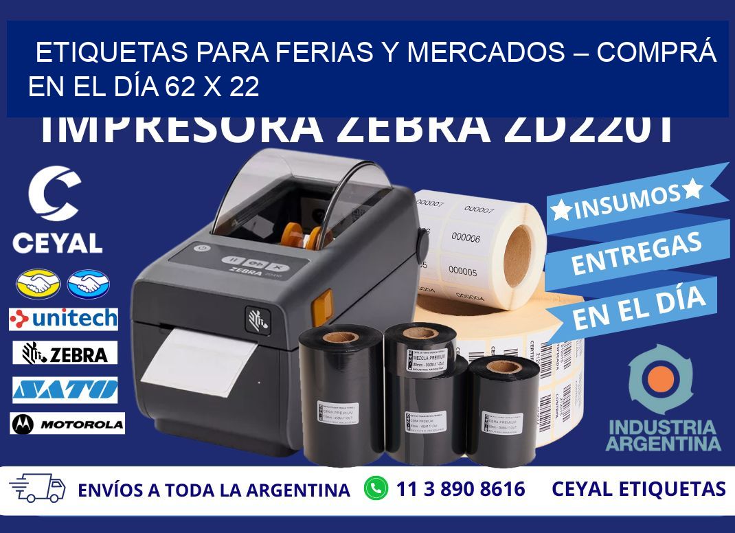 ETIQUETAS PARA FERIAS Y MERCADOS – COMPRÁ EN EL DÍA 62 x 22