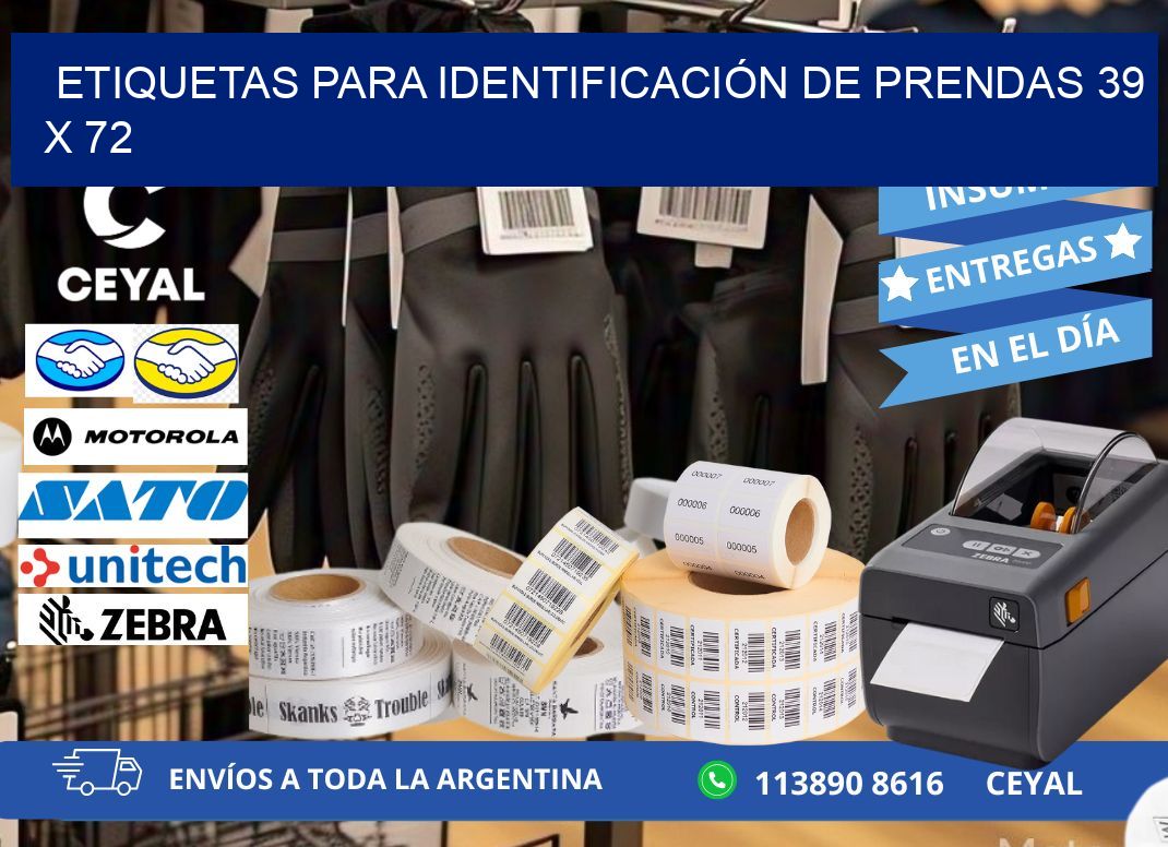 ETIQUETAS PARA IDENTIFICACIÓN DE PRENDAS 39 x 72