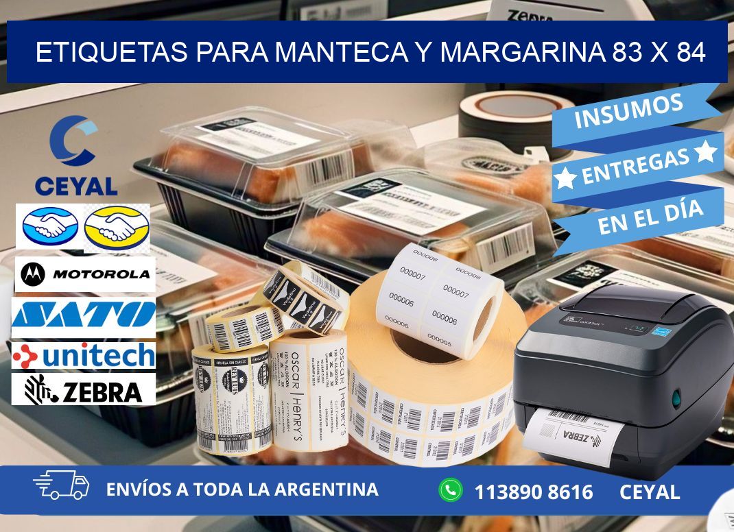 ETIQUETAS PARA MANTECA Y MARGARINA 83 x 84