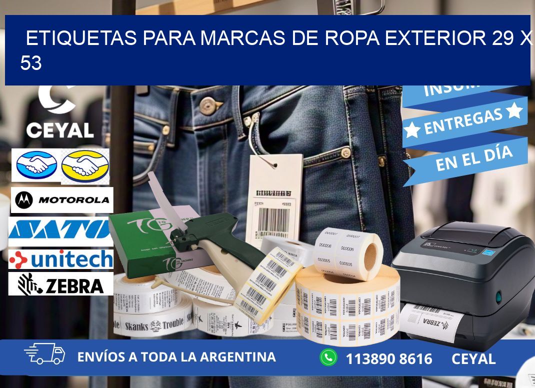 ETIQUETAS PARA MARCAS DE ROPA EXTERIOR 29 x 53