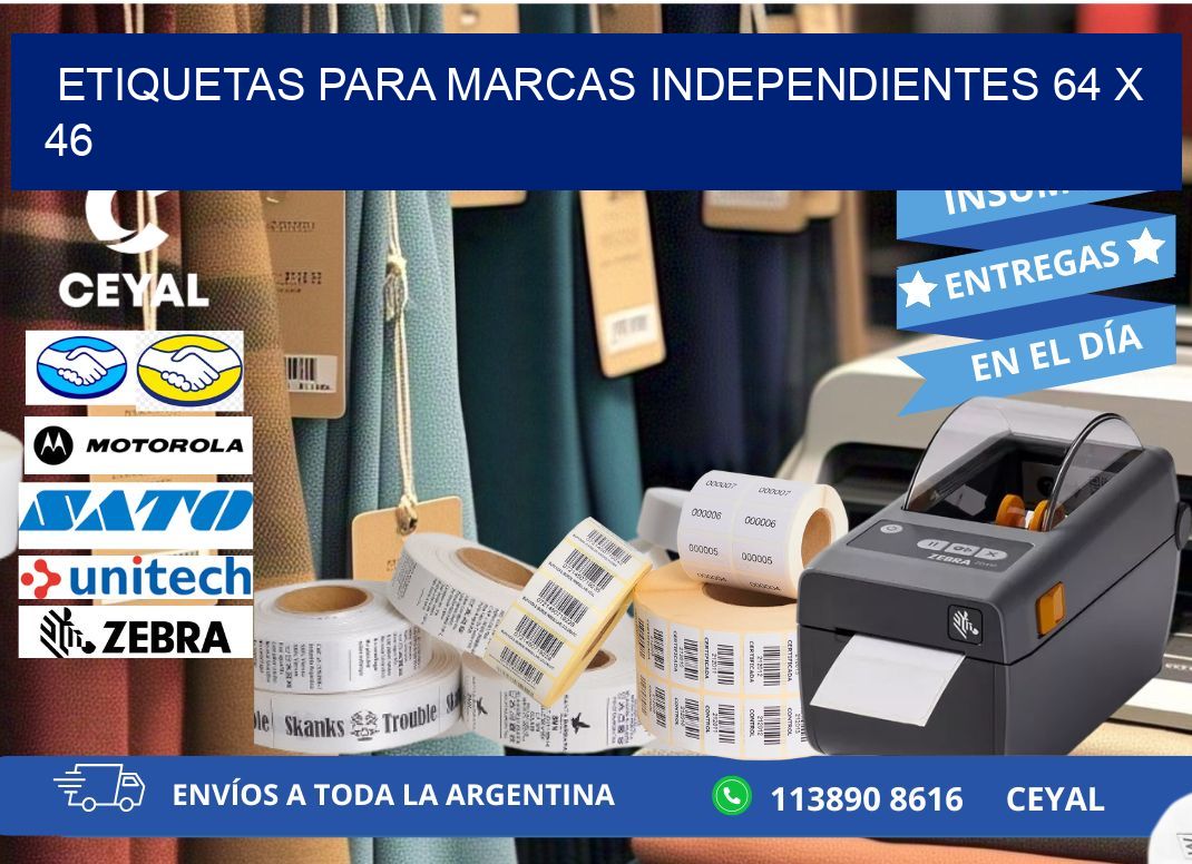 ETIQUETAS PARA MARCAS INDEPENDIENTES 64 x 46