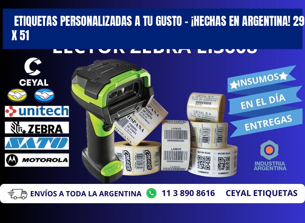 ETIQUETAS PERSONALIZADAS A TU GUSTO – ¡HECHAS EN ARGENTINA! 29 x 51