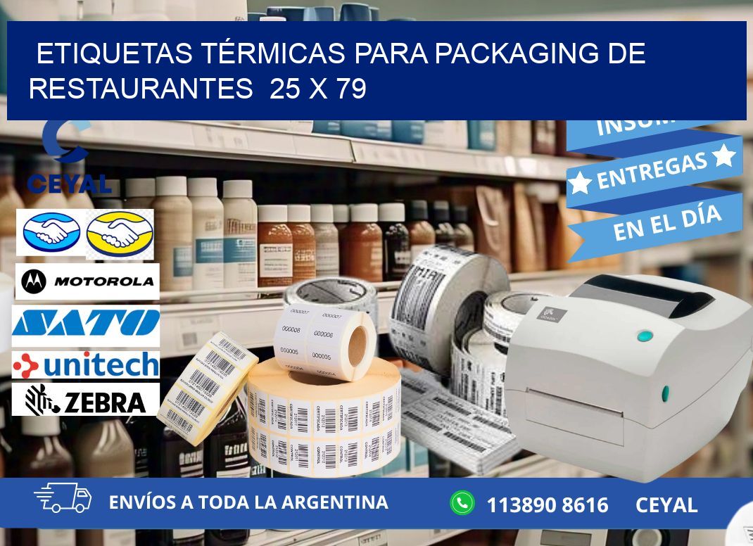 ETIQUETAS TÉRMICAS PARA PACKAGING DE RESTAURANTES 25 x 79