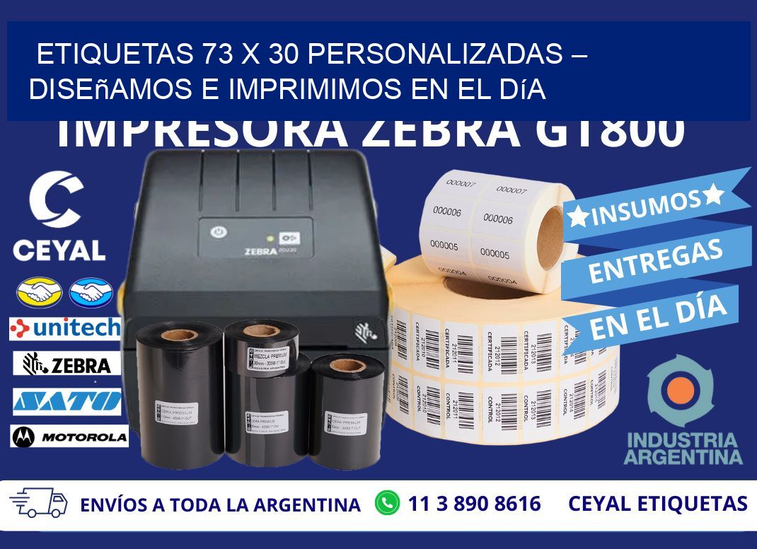 Etiquetas 73 x 30 Personalizadas – Diseñamos e Imprimimos en el Día