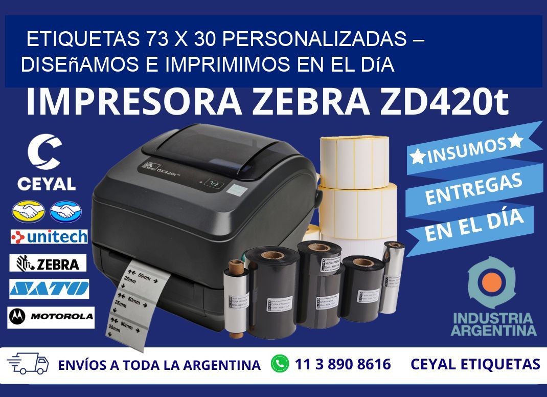 Etiquetas 73 x 30 Personalizadas – Diseñamos e Imprimimos en el Día