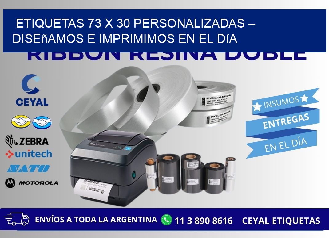Etiquetas 73 x 30 Personalizadas – Diseñamos e Imprimimos en el Día