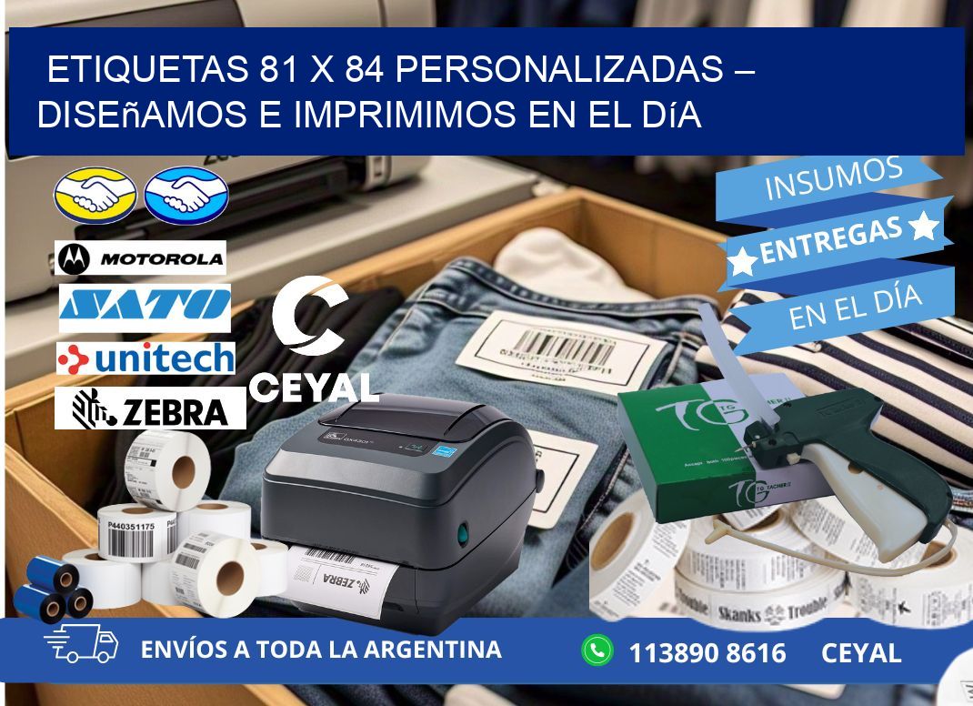 Etiquetas 81 x 84 Personalizadas – Diseñamos e Imprimimos en el Día