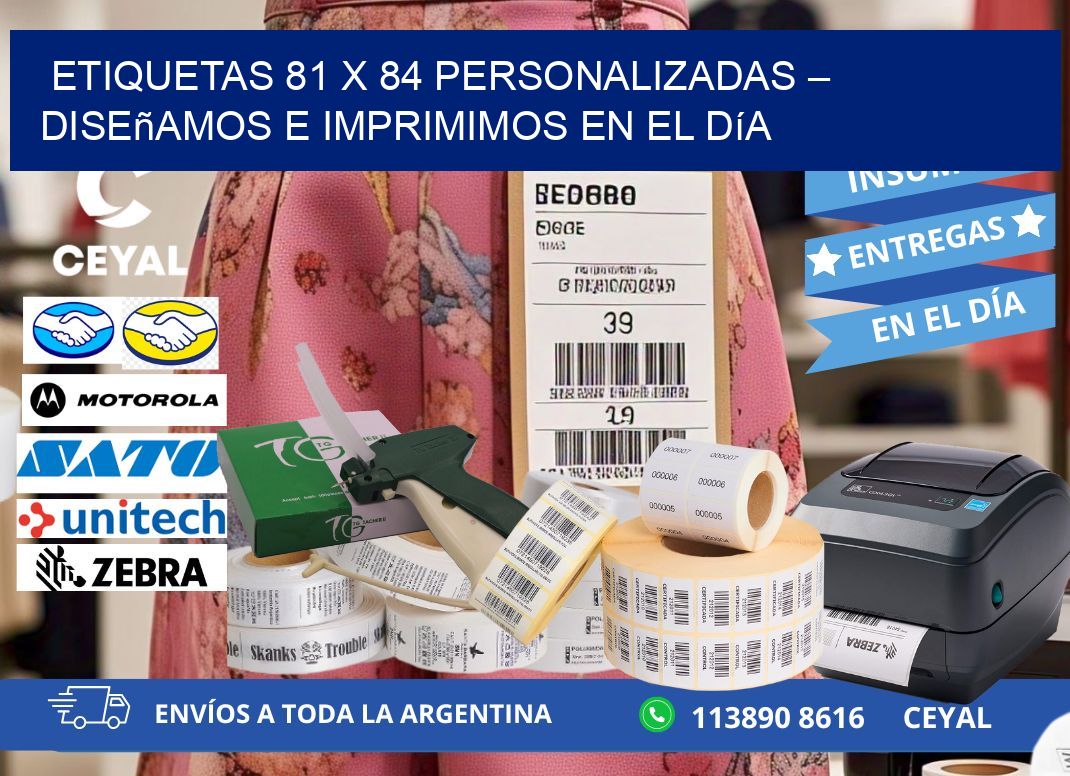 Etiquetas 81 x 84 Personalizadas – Diseñamos e Imprimimos en el Día