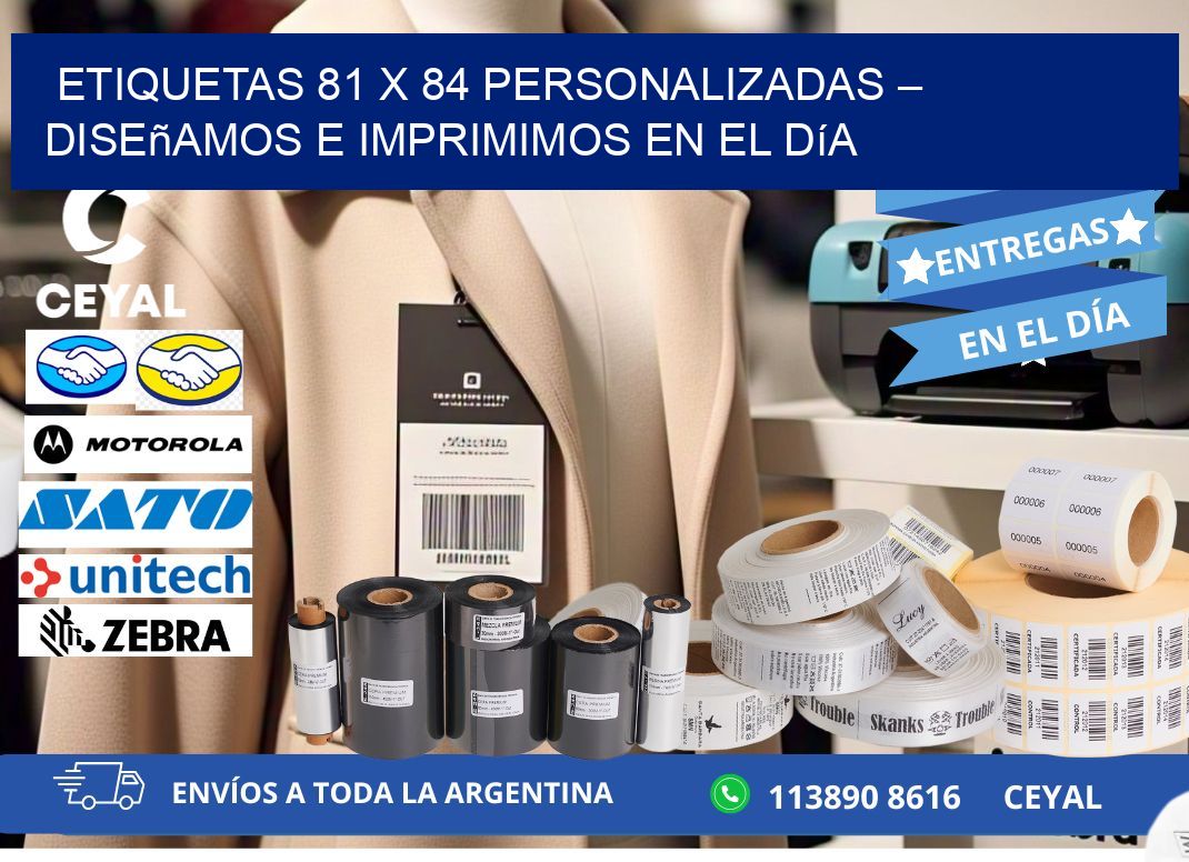 Etiquetas 81 x 84 Personalizadas – Diseñamos e Imprimimos en el Día