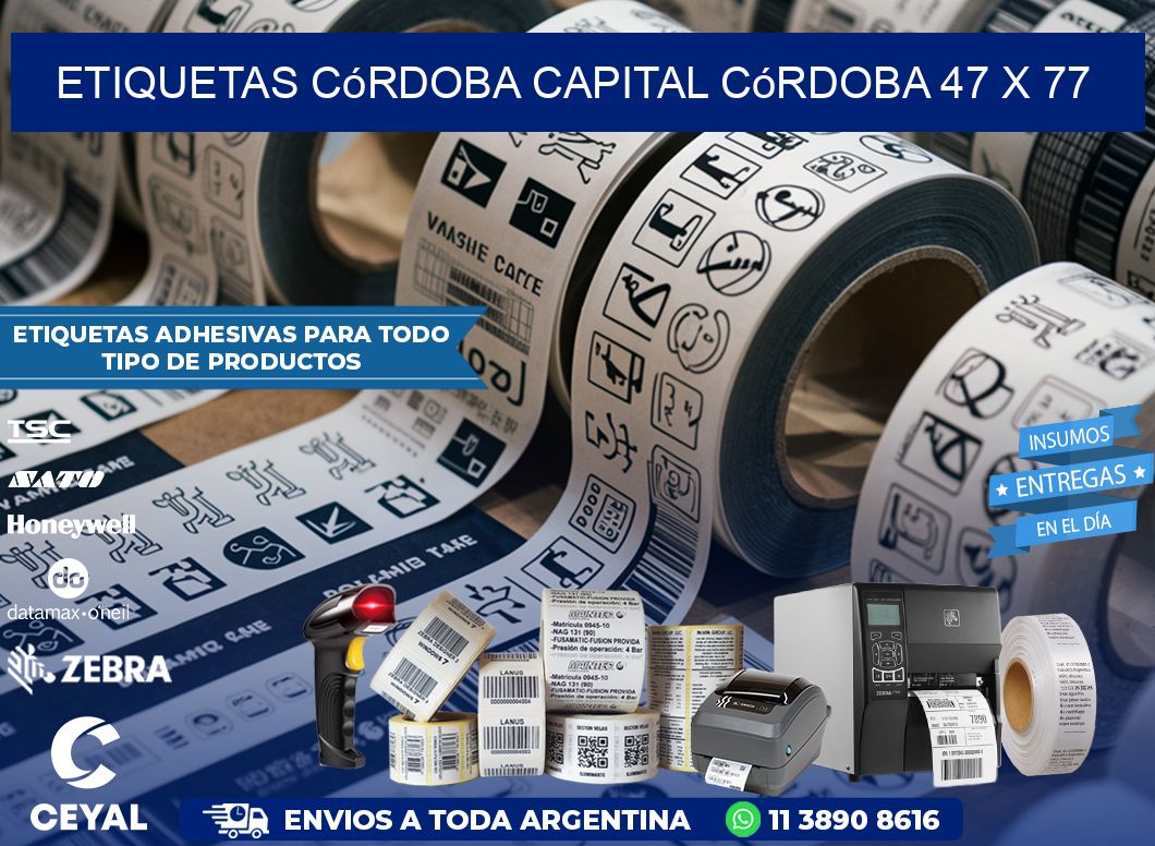 Etiquetas Córdoba Capital Córdoba 47 x 77