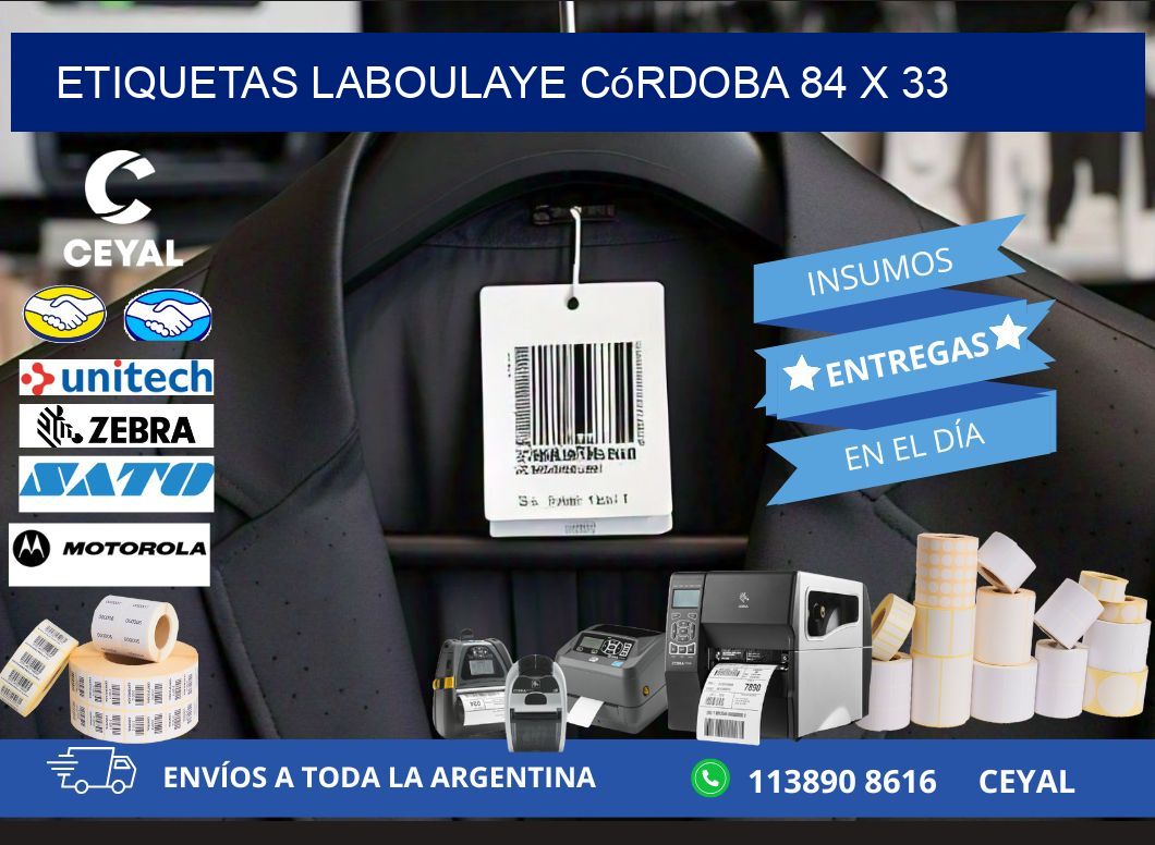 Etiquetas Laboulaye Córdoba 84 x 33