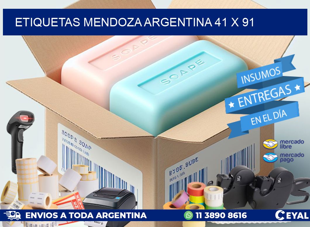 Etiquetas Mendoza Argentina 41 x 91