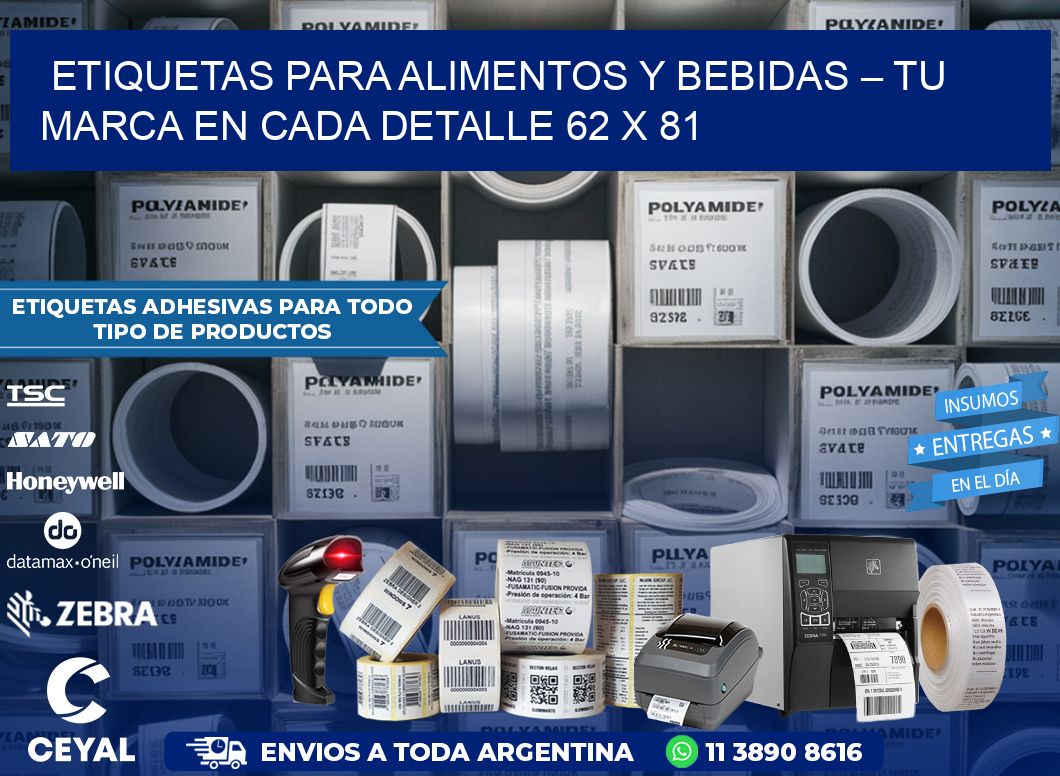 Etiquetas para Alimentos y Bebidas – Tu Marca en Cada Detalle 62 x 81