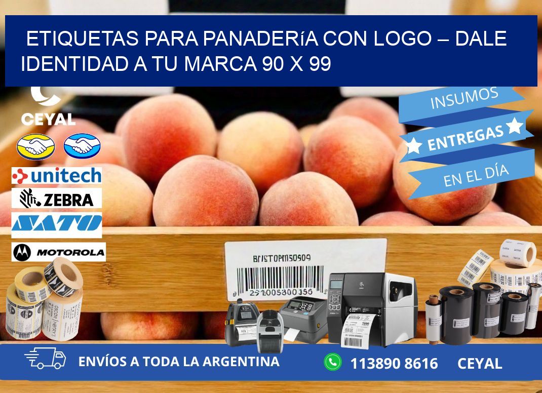 Etiquetas para panadería con logo – Dale identidad a tu marca 90 x 99