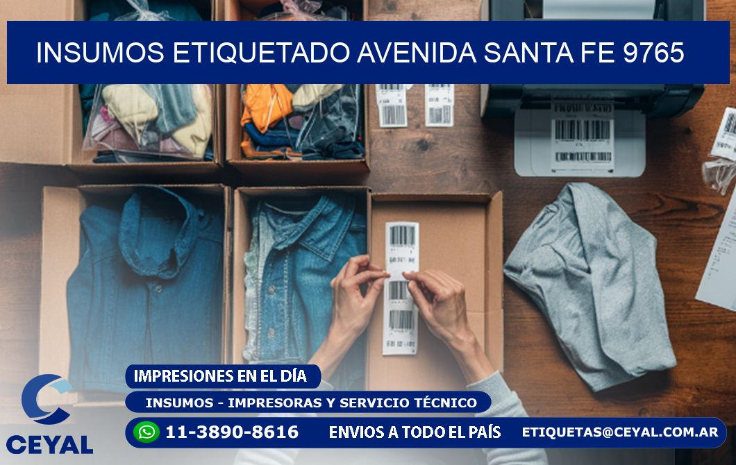 INSUMOS ETIQUETADO Avenida Santa Fe 9765