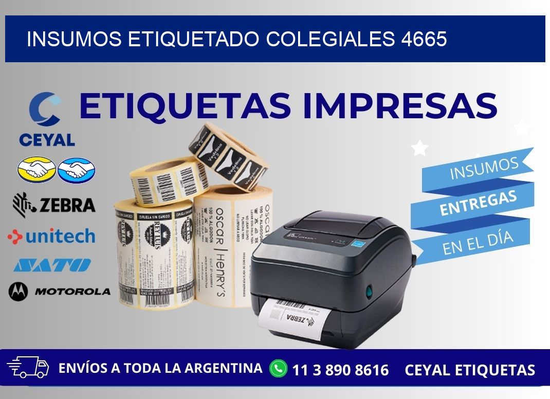 INSUMOS ETIQUETADO Colegiales 4665