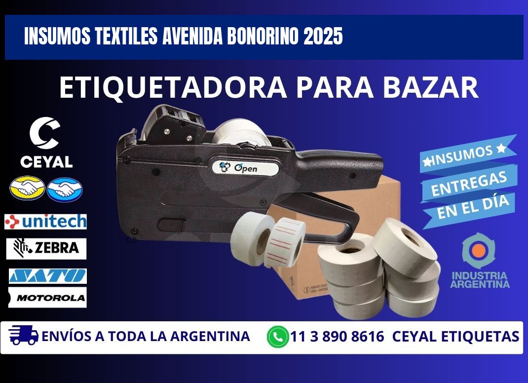 INSUMOS TEXTILES AVENIDA BONORINO 2025