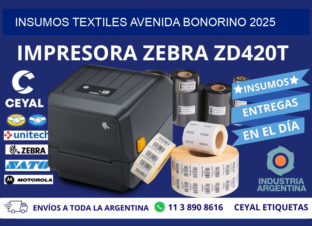 INSUMOS TEXTILES AVENIDA BONORINO 2025