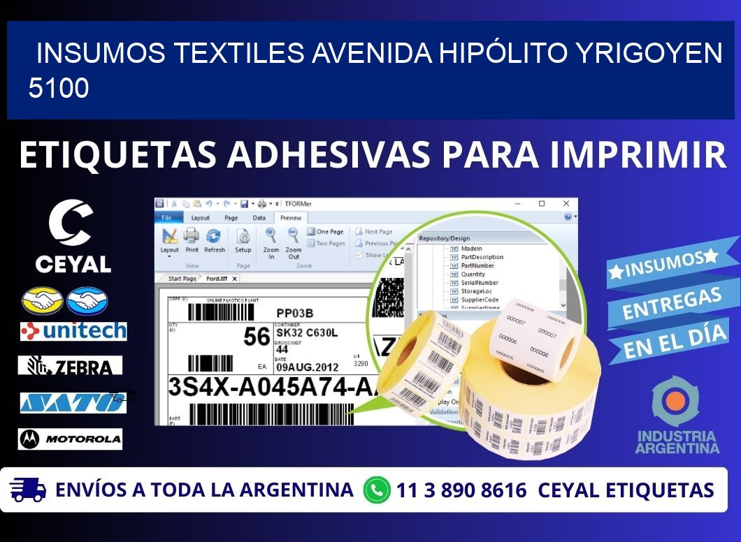 INSUMOS TEXTILES AVENIDA HIPÓLITO YRIGOYEN 5100