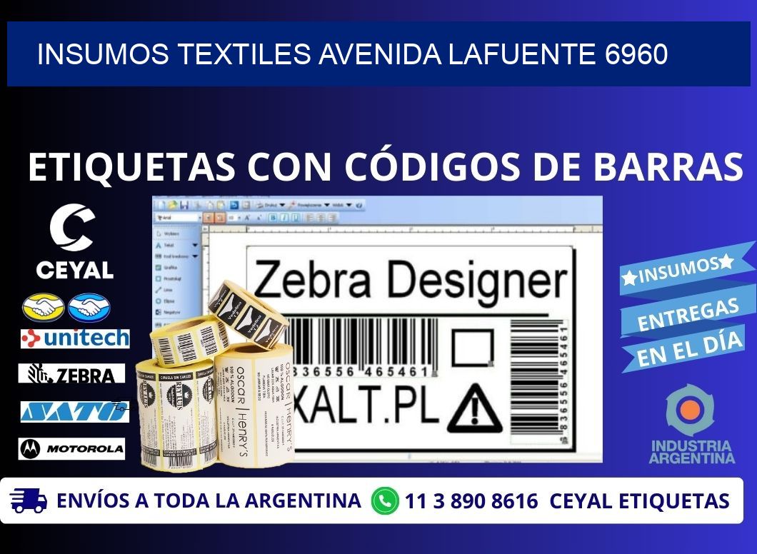 INSUMOS TEXTILES AVENIDA LAFUENTE 6960