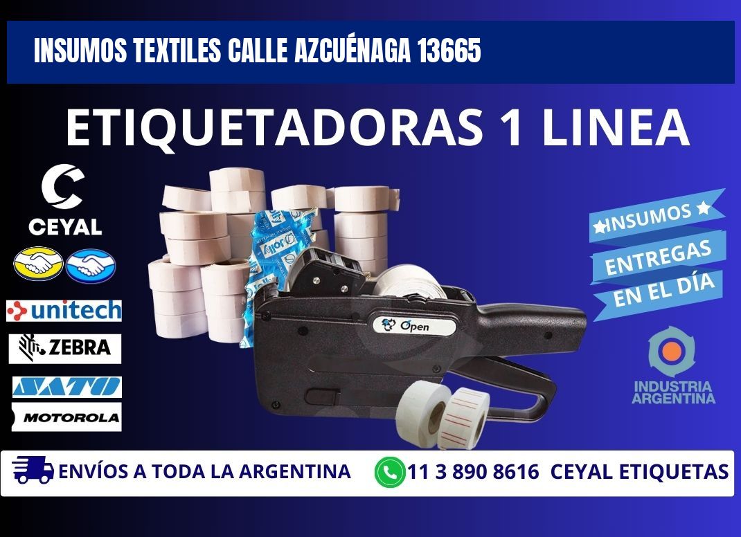 INSUMOS TEXTILES CALLE AZCUÉNAGA 13665