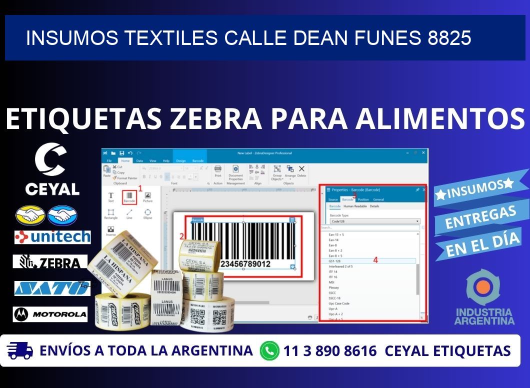 INSUMOS TEXTILES CALLE DEAN FUNES 8825