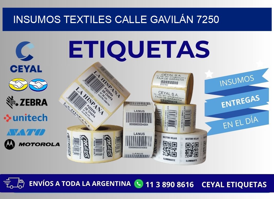 INSUMOS TEXTILES CALLE GAVILÁN 7250