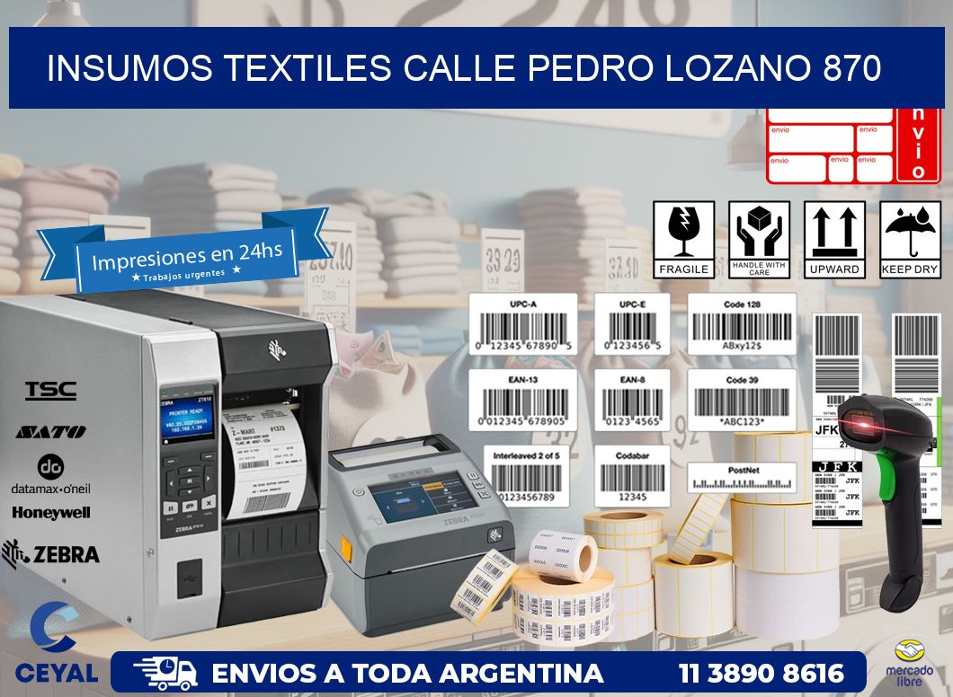 INSUMOS TEXTILES CALLE PEDRO LOZANO 870
