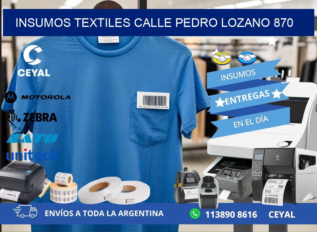 INSUMOS TEXTILES CALLE PEDRO LOZANO 870