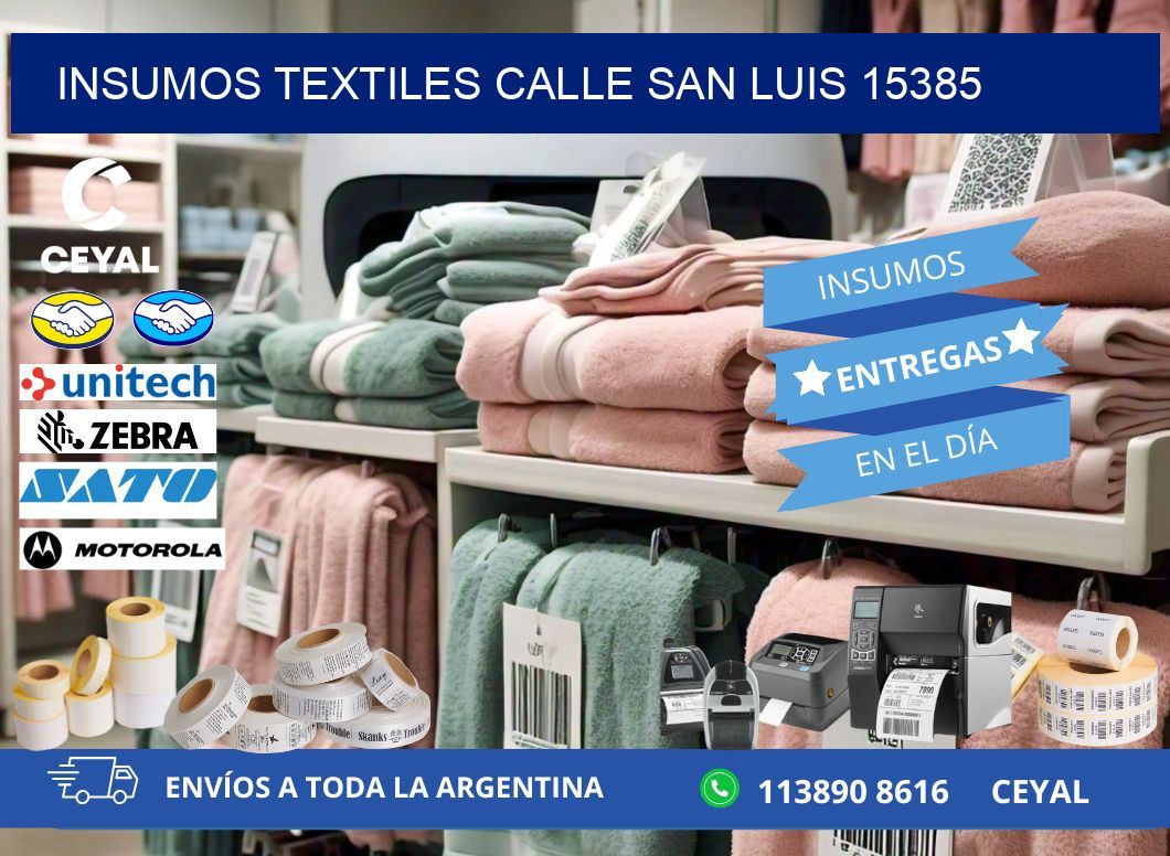 INSUMOS TEXTILES CALLE SAN LUIS 15385