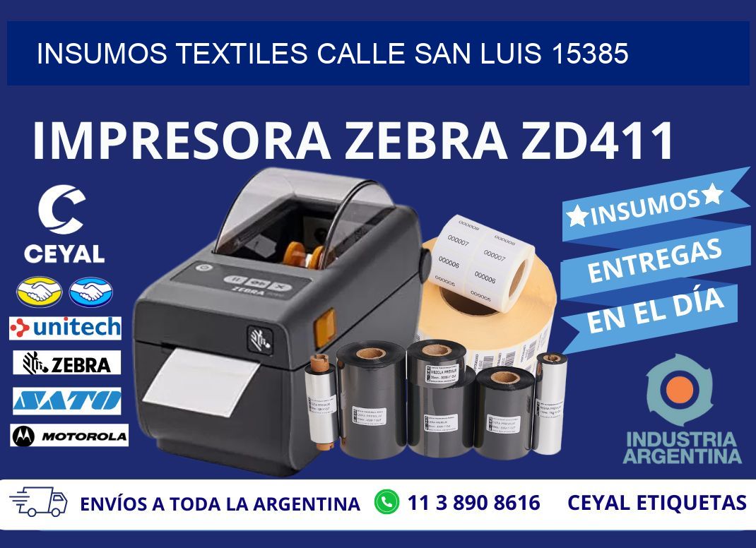 INSUMOS TEXTILES CALLE SAN LUIS 15385