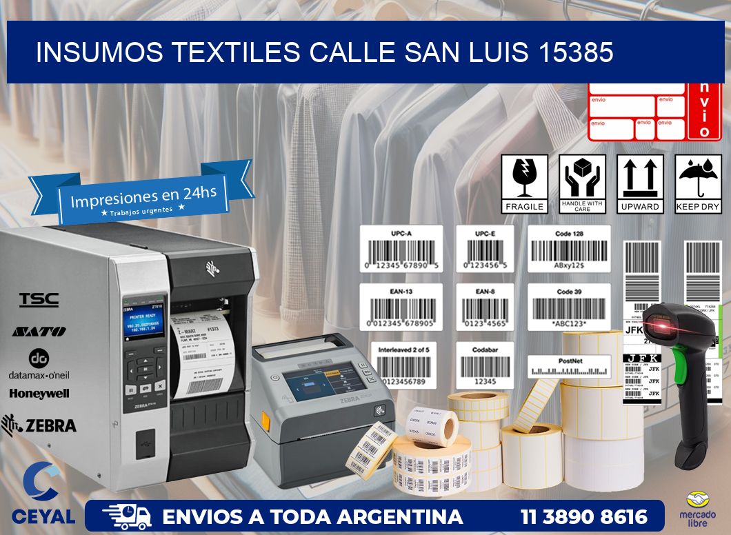 INSUMOS TEXTILES CALLE SAN LUIS 15385