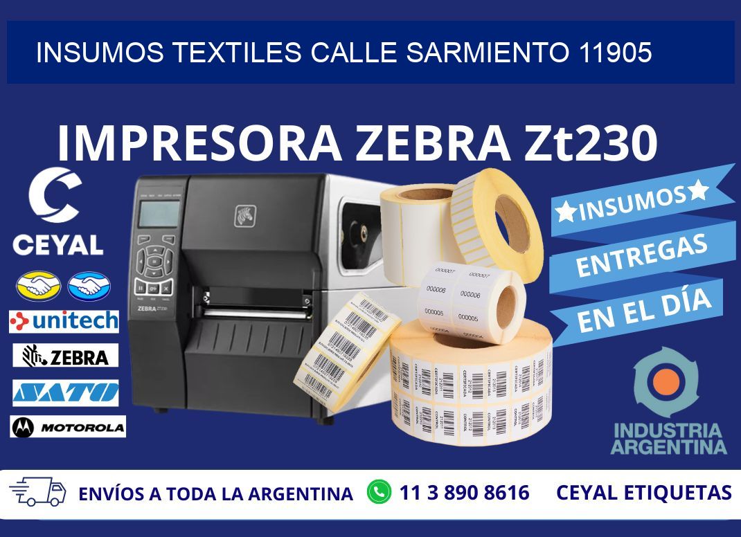INSUMOS TEXTILES CALLE SARMIENTO 11905