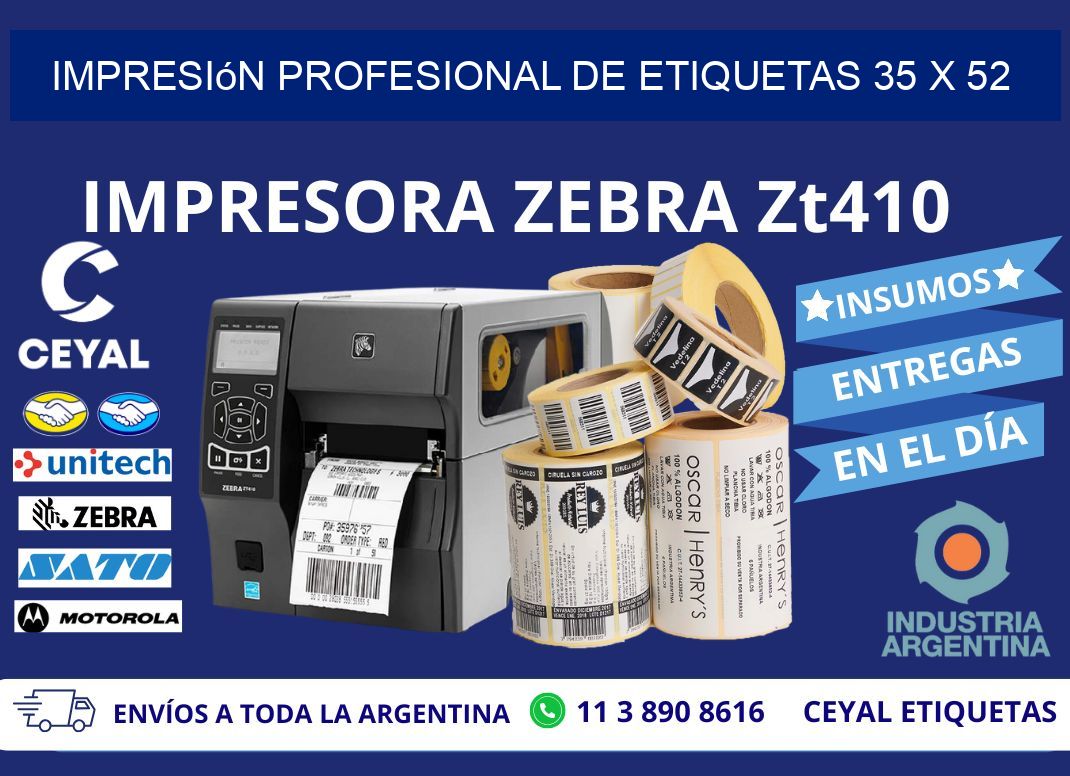 Impresión Profesional de Etiquetas 35 x 52