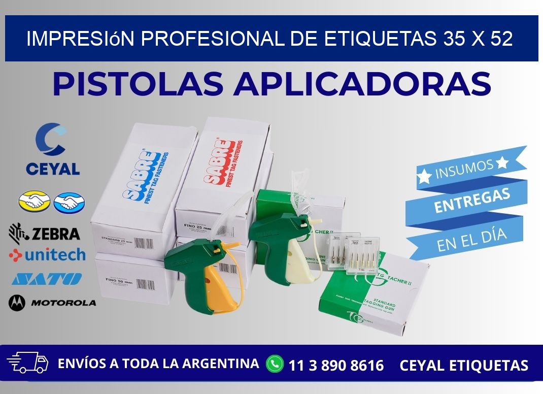 Impresión Profesional de Etiquetas 35 x 52