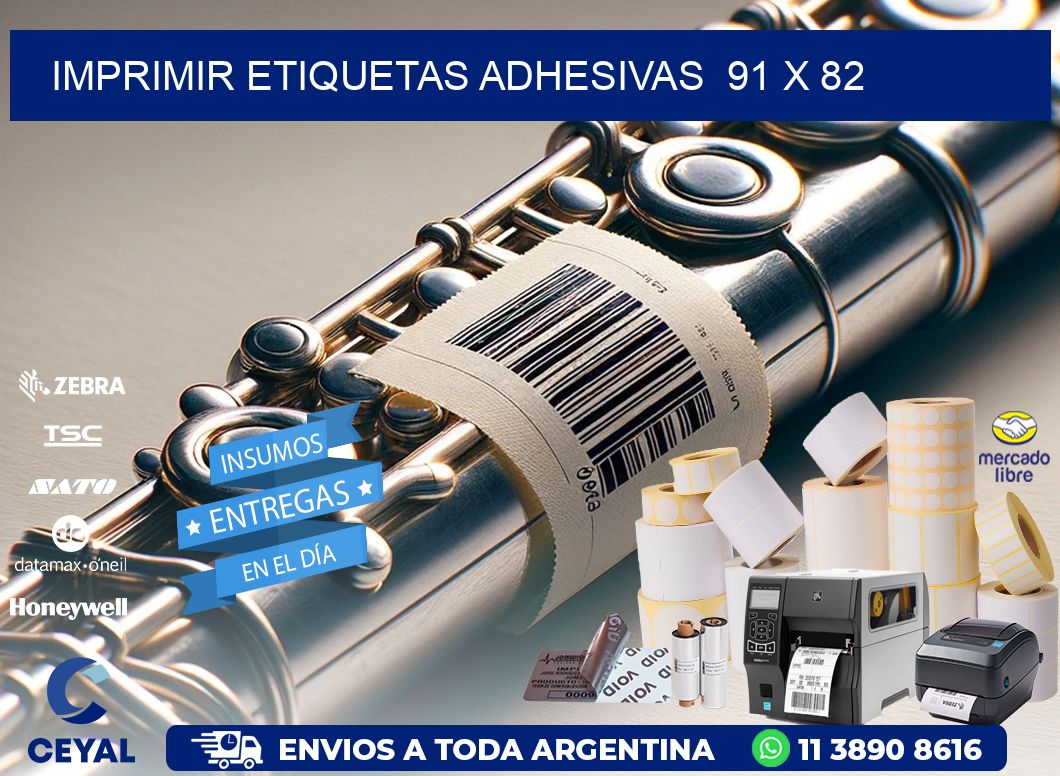 Imprimir Etiquetas adhesivas 91 x 82