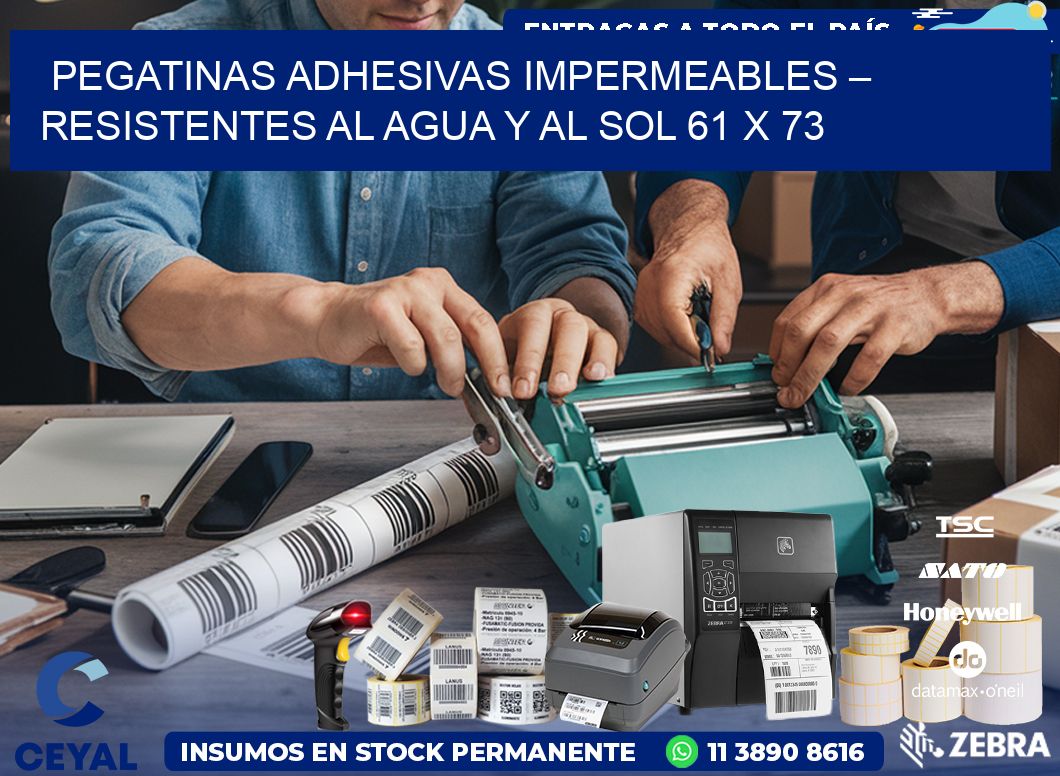 Pegatinas Adhesivas Impermeables – Resistentes al Agua y al Sol 61 x 73