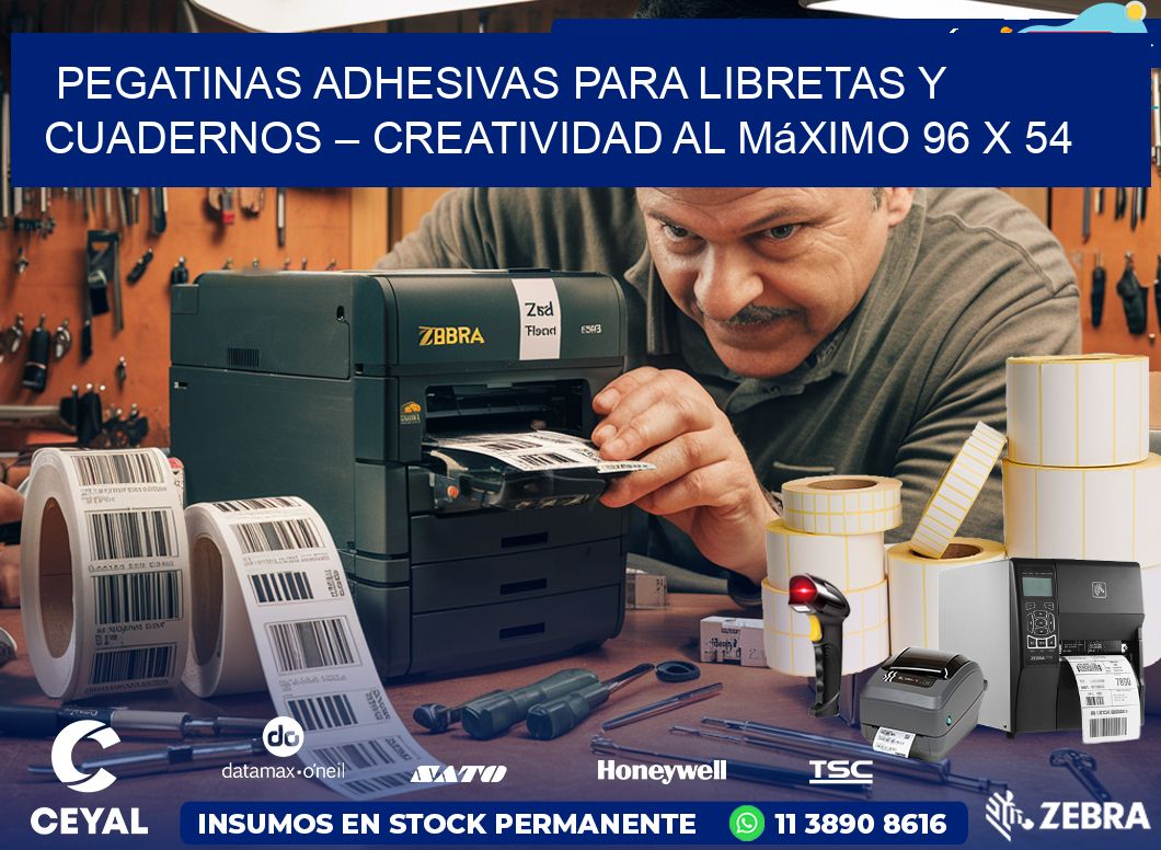 Pegatinas Adhesivas para Libretas y Cuadernos – Creatividad al Máximo 96 x 54