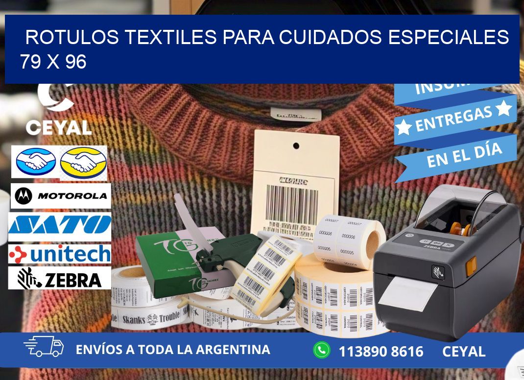 ROTULOS TEXTILES PARA CUIDADOS ESPECIALES 79 x 96