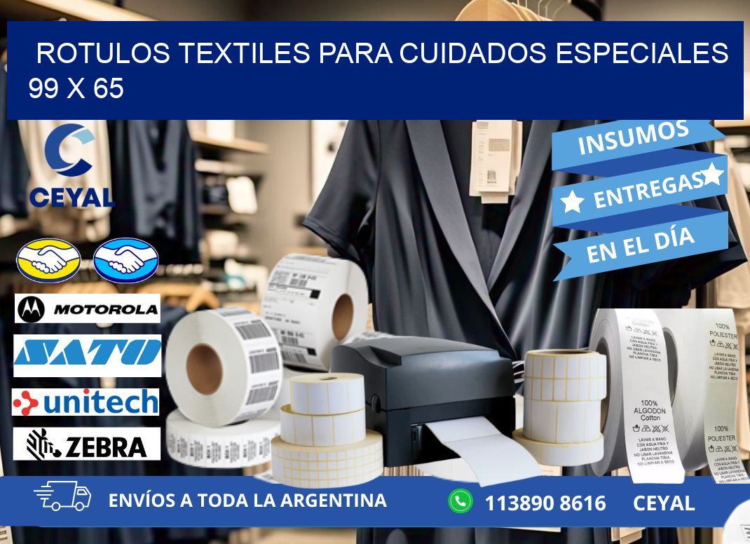 ROTULOS TEXTILES PARA CUIDADOS ESPECIALES 99 x 65